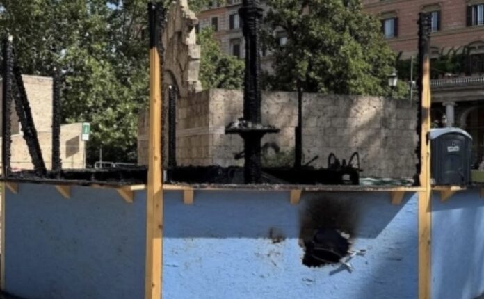 Incendio al Chiosco Vittorio
