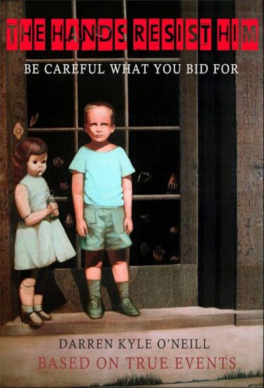 Copertina del libro ispirato al quadro The Hands Resist Him
