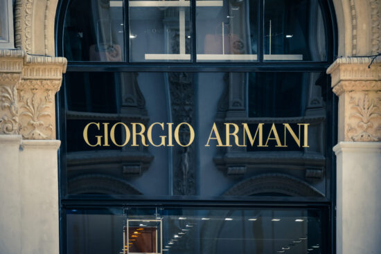 Negozio di Giorgio Armani a Milano