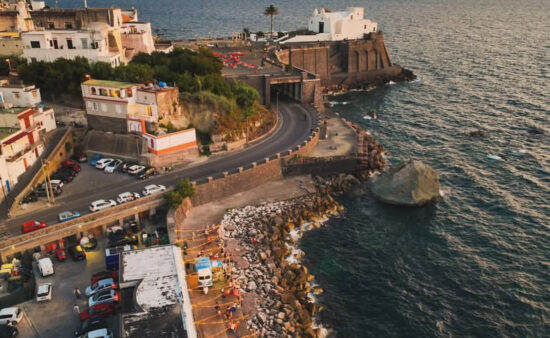 U’Bijoux Food Truck a Forio d'Ischia visto dall'alto