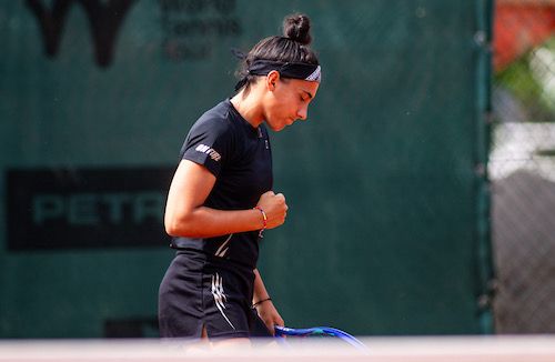 Arianna Zucchini esulta dopo un punto fatto