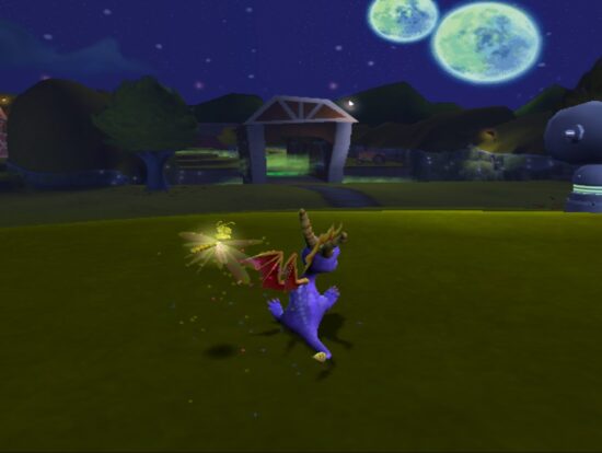 Uno dei livelli del gioco Spyro Enter the Dragonfly