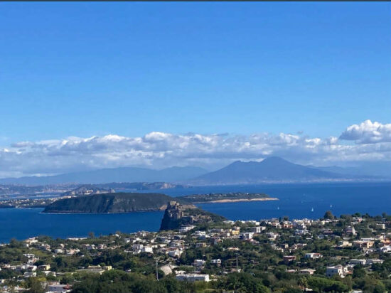 Panorama di Ischia con il Castello Aragonese