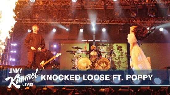 Copertina del video Knocked Loose ft. Poppy – Suffocate, preso dal canale Youtube Jimmy Kimmel Live