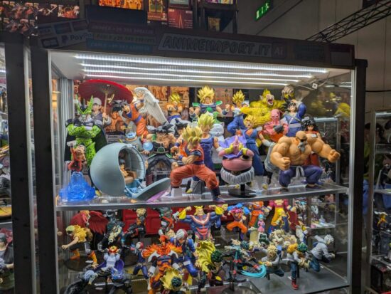 Action figures di Dragon Ball alla Milano Games Week