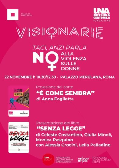 Visionarie locandina 22 novembre evento, Roma