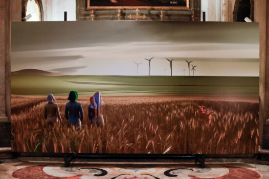 Opera Infinite Images di Holly Herndon e Mat Dryhurst al Pio Monte della Misericordia