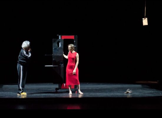 Emanuela Villagrossi e Francesco Scimemi in scena