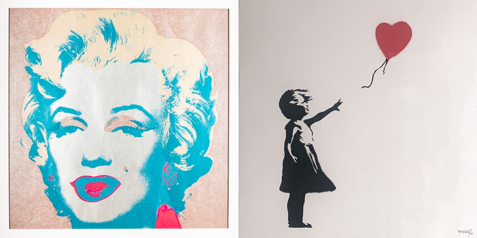Confronto opere Warhol e Banksy