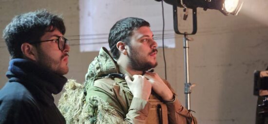 Backstage del cortometraggio Danno collaterale riprese in Umbria