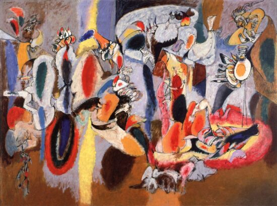 Dipinto The Liver is the Cock’s Comb di Arshile Gorky