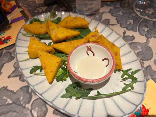 Lo scagnoziello di polenta servito al ristorante Rescigno