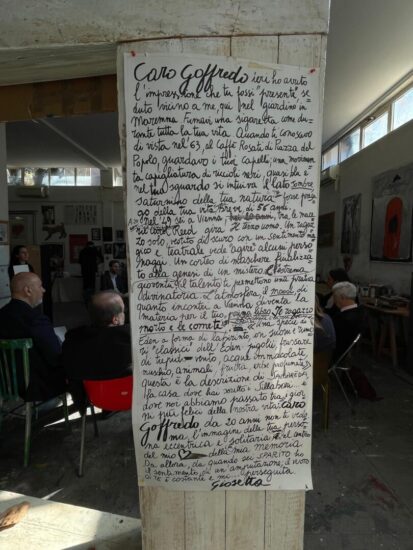 Lettera scritta da Giosetta Fioroni per Goffredo Parise