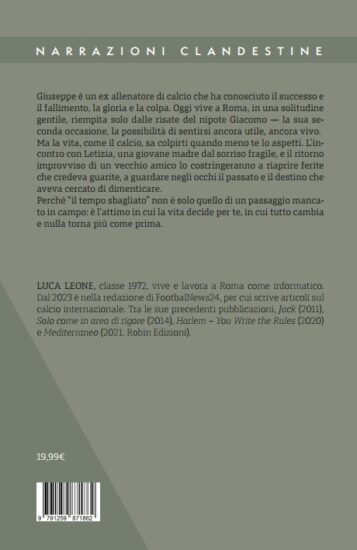 quarta di copertina di Luca Leone
