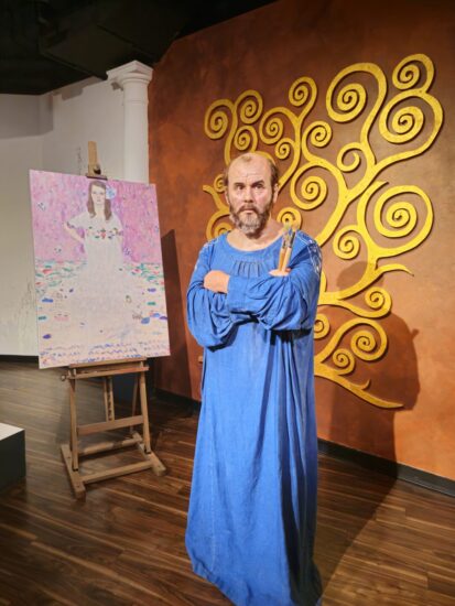 Statua di Gustav Klimt Madame Tussauds Vienna