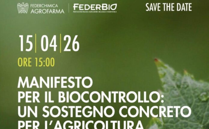 Locandina del convegno Manifesto per il Biocontrollo- un sostegno concreto per l'agricoltura