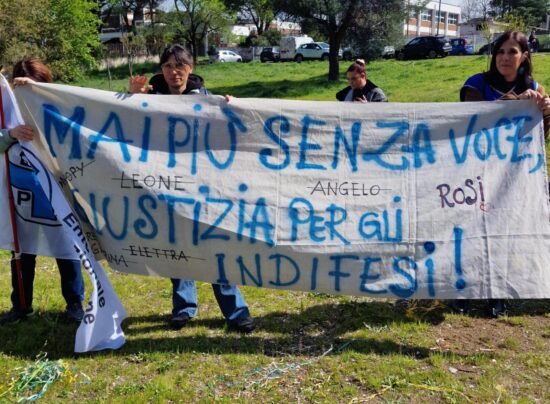 Manifestazione per Rosi