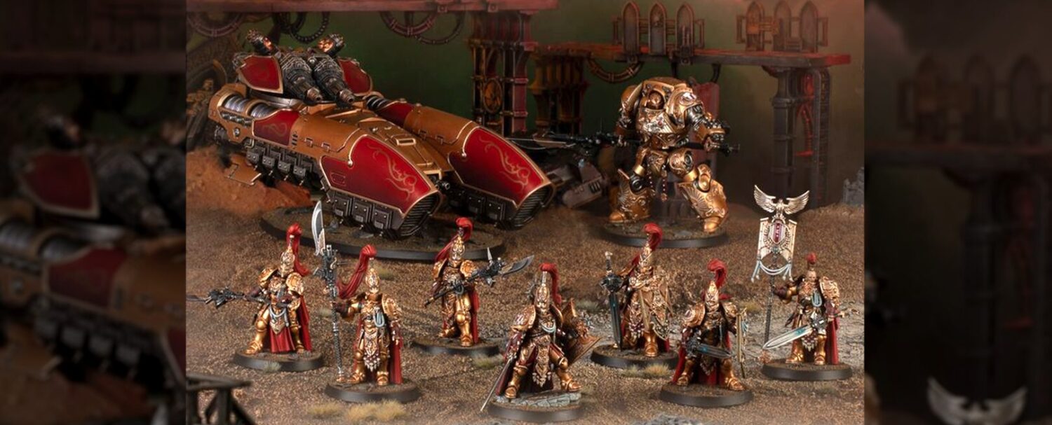 Immagine di alcuni dei nuovi modelli custodes dal sito Games Workshop