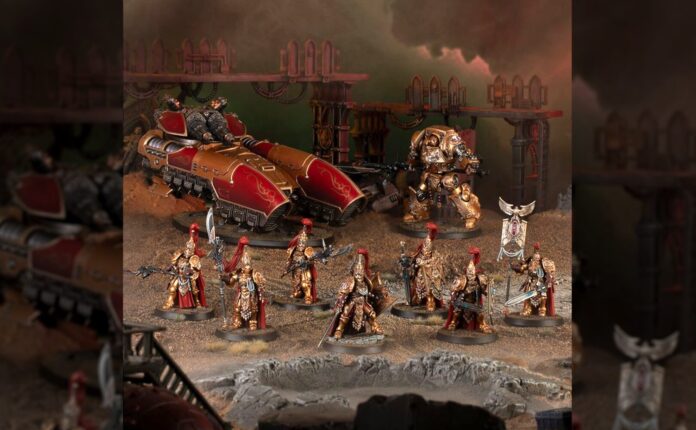 Immagine di alcuni dei nuovi modelli custodes dal sito Games Workshop