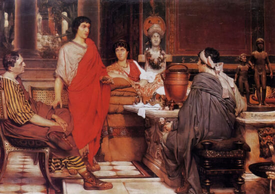 Catullo da Lesbia, dipinto di Lawrence Alma-Tadema (1865).