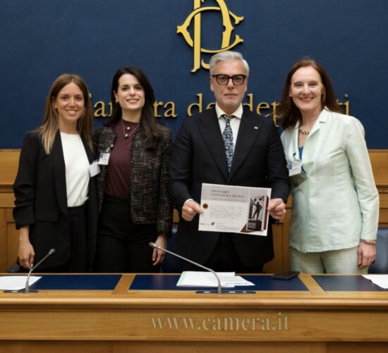 In foto Federica Guidozzi, Sofia Caselli, Federico Mollicone e Christine Conrad