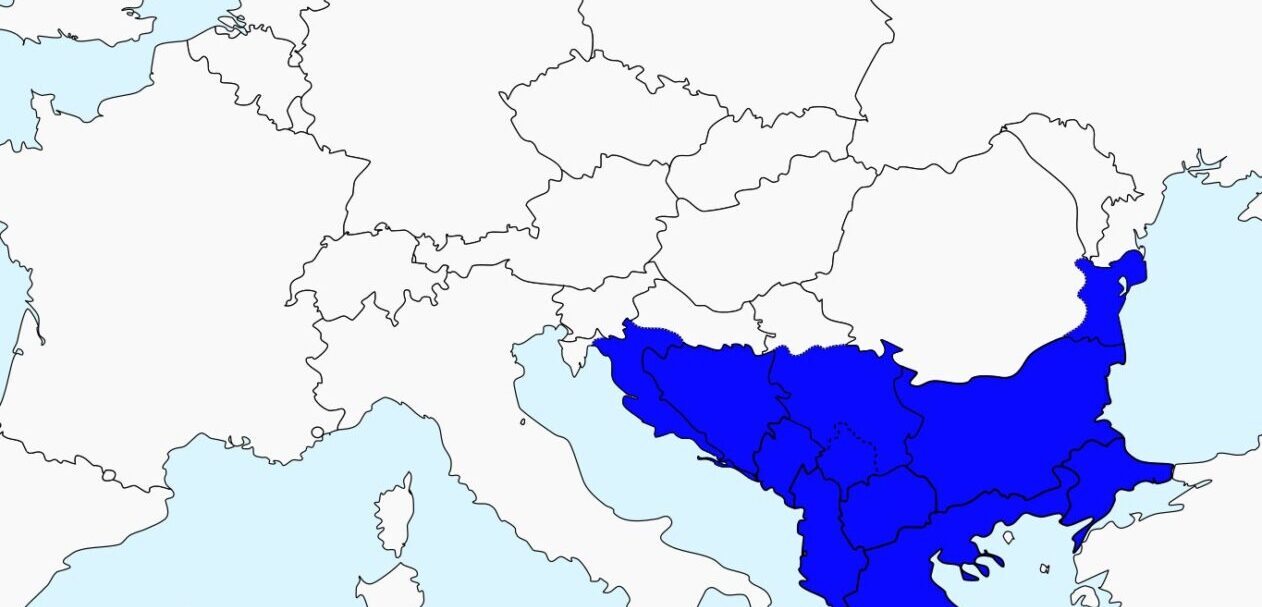 Mappa dei Balcani