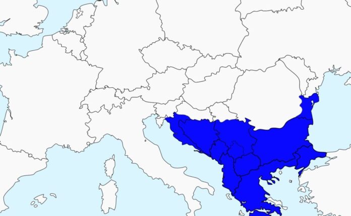 Mappa dei Balcani