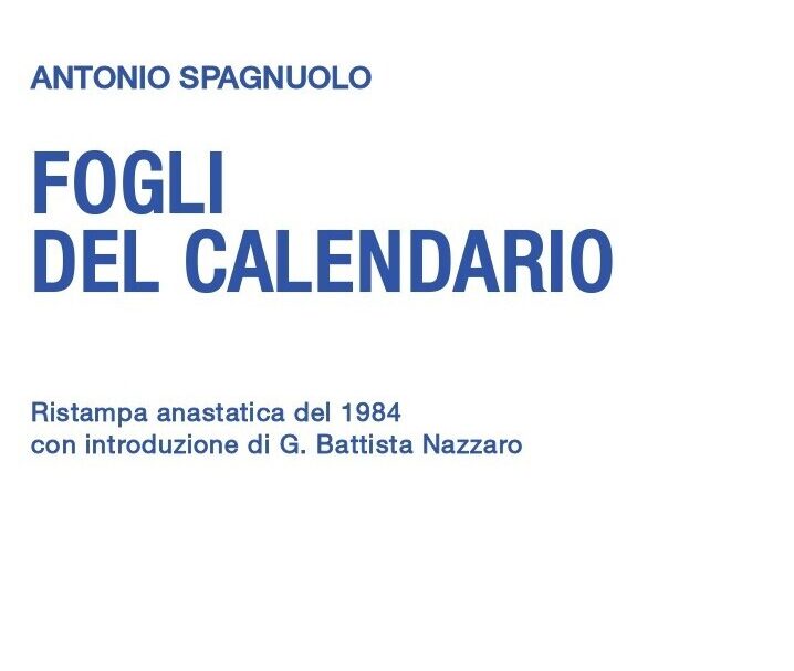 Fogli del calendario, di Antonio Spagnuolo. Recensione