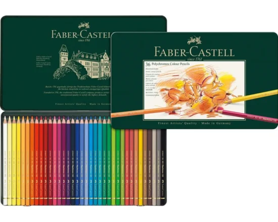 Matite professionali Polychromos della Faber-Castell utilizzate per colorare i manga