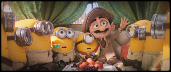 I Minions sul set cinematografico nel film Minions and Monsters