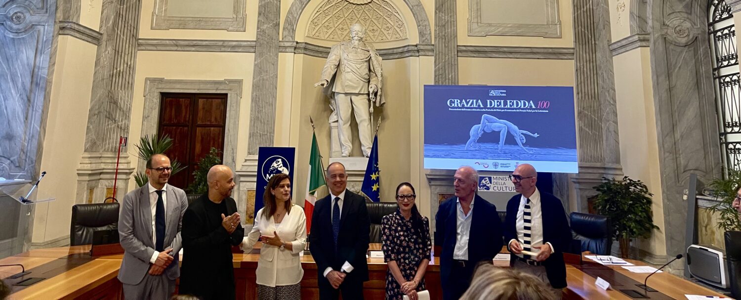 Presentazione del progetto Grazia Deledda 100 nella Sala Spadolini del Ministero della Cultura a Roma