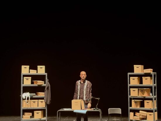 L'attore Federico Di Dedda sul palcoscenico