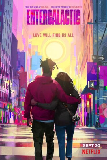 Locandina ufficiale del film d'animazione Entergalactic su Netflix