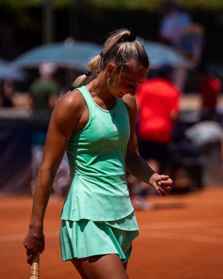 Alessandra Mazzola esulta dopo un punto realizzato